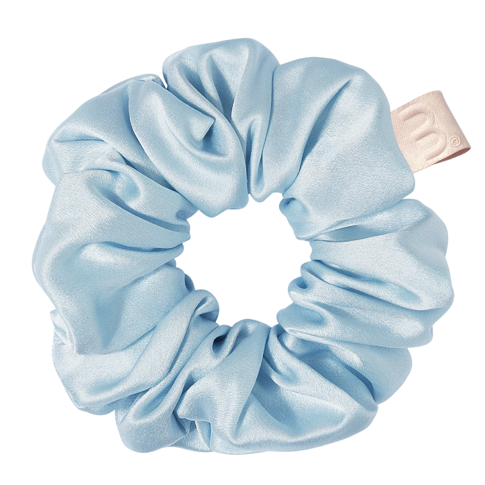 MON MOU Silk Large Scrunchie Baby Blue - Объемная резинка для волос из натурального шелка MON MOU Silk Large Scrunchie Baby Blue - Объемная резинка для волос из натурального шелка